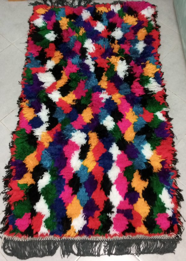 Vibrant Moroccan Berber Diamond Medley Carpet