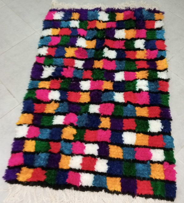 Colorful Tribal Berber Moroccan Carpet