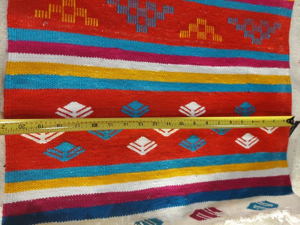 Authentic Moroccan Red Handmade Berber Rug Dimensions Length: 49 inches, Width 21 inches - Image 8