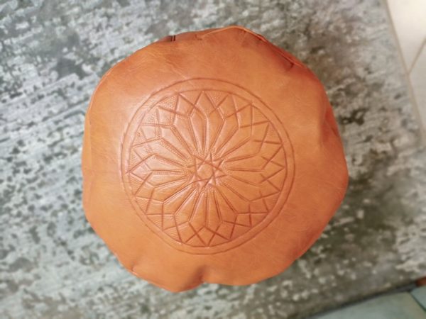 UNSTUFFED Pouf Handmade Genuine Leather Ottomans | Berber Poufs - Image 2