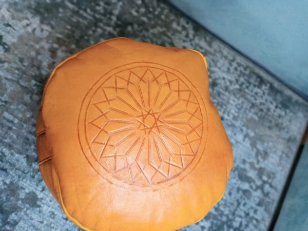 UNSTUFFED Pouf Handmade Genuine Leather Ottomans | Berber Poufs - Image 4